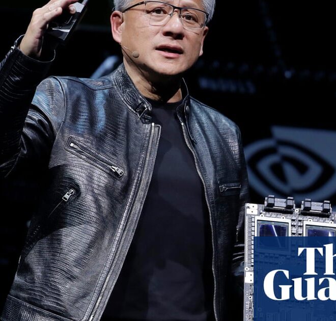 Nvidia becomes first company to reach $4tn in market value | Technology