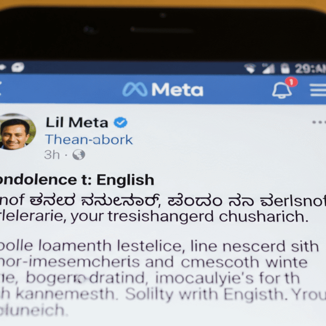 Karnataka CM Siddaramaiah Criticizes Meta’s Translation Error