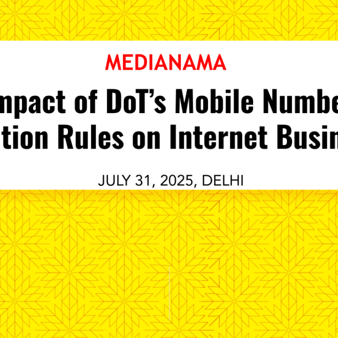 Impact of DoT’s MNV Rules on Internet Businesses #NAMA