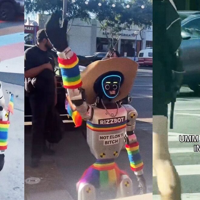 Jake the Rizzbot Moves to California, Comes Out as Gay