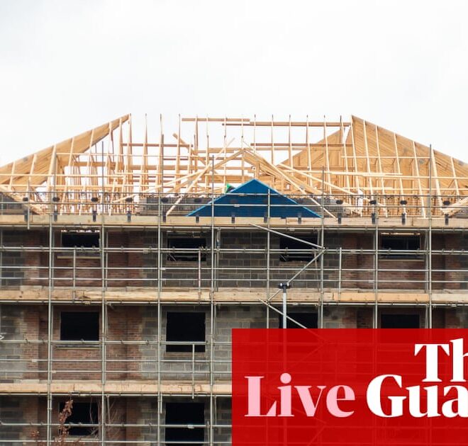 UK construction activity shrinks by most in five years as housebuilding falls – business live | Business
