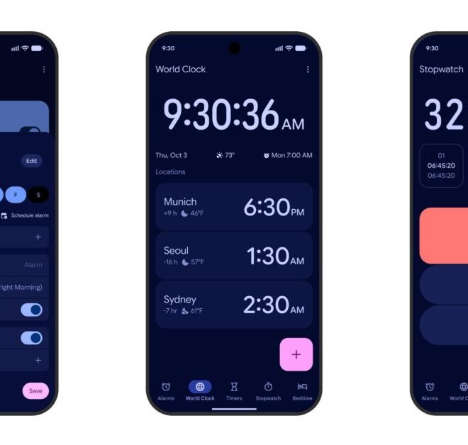 Material 3 Expressive redesign rolls out to Google Clock