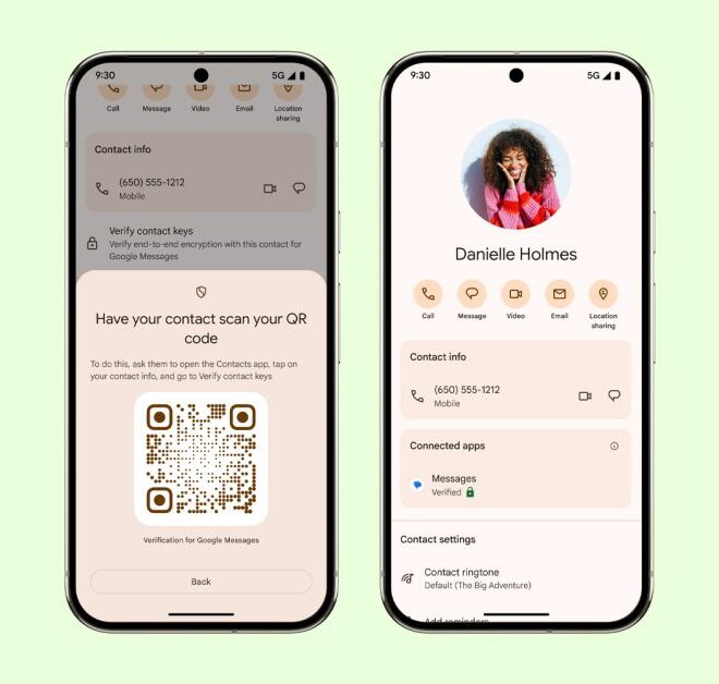 Google Messages adds Key Verifier and spam link detection