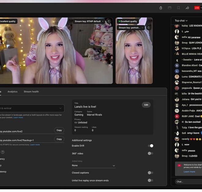 YouTube Live adding horizontal/vertical streams, side-by-side ads