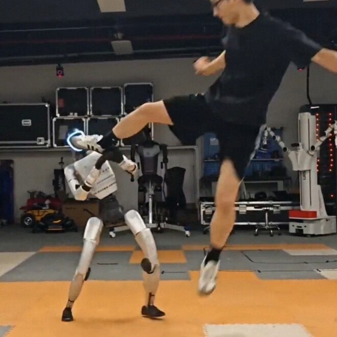 Unstoppable Martial Arts Robot Can Take a Direct Dropkick Without Falling Down