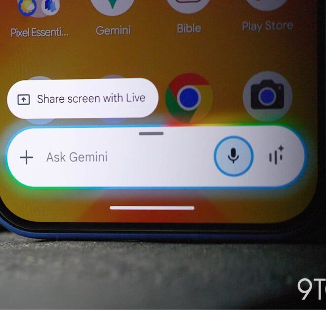 Gemini overlay switching to fullscreen glow on Android