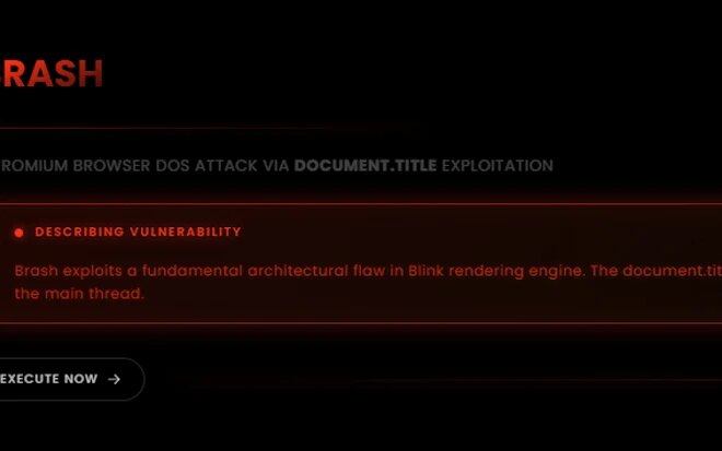 New “Brash” Exploit Crashes Chromium Browsers Instantly with a Single Malicious URL