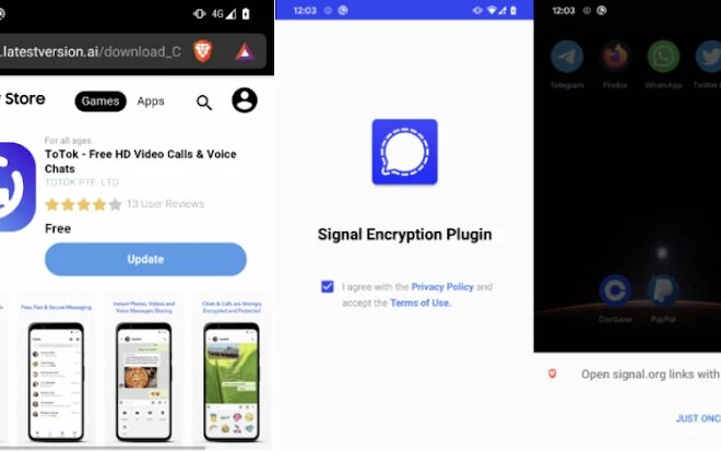 Beware of Android Spyware Disguised as Signal Encryption Plugin and ToTok Pro