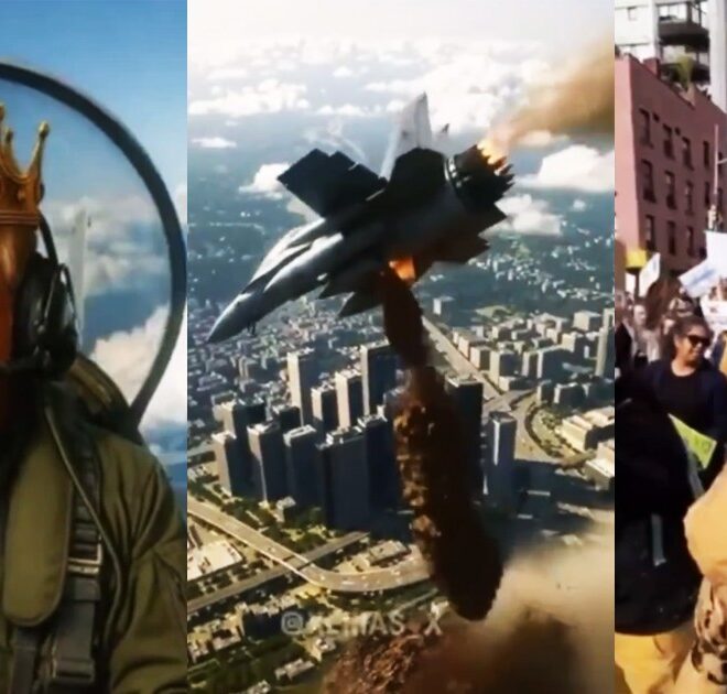 President Trump Posts AI Video of Himself Spraying Explosive Diarrhea on Peaceful Protestors