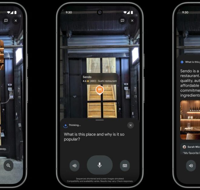 Google Maps rolling out landmark navigation, Lens with Gemini