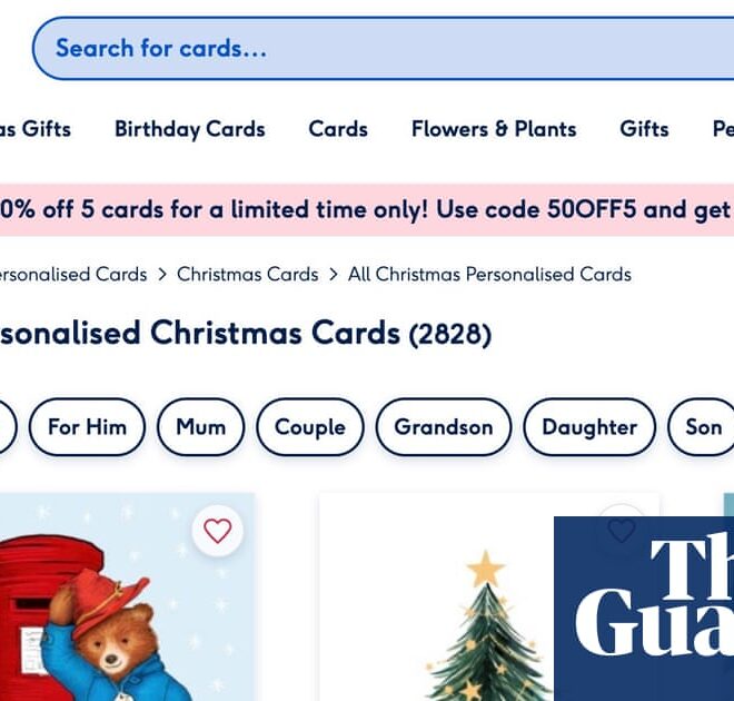 Moonpig’s use of AI to design and personalise cards drives up sales | Retail industry