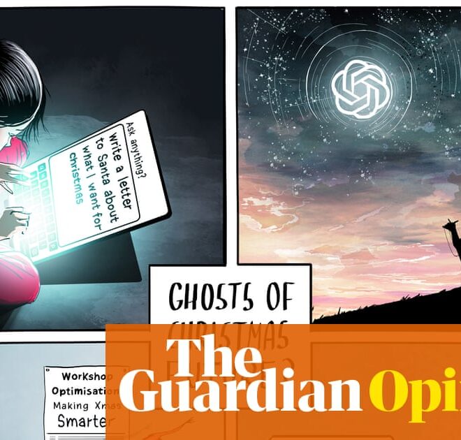 Ella Baron on AI at Christmas – cartoon