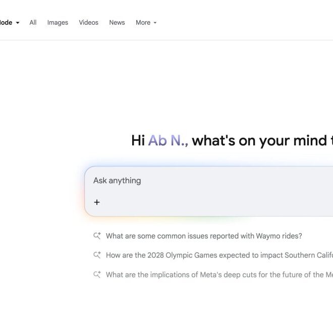 Google updates AI Mode with new model switcher, greeting