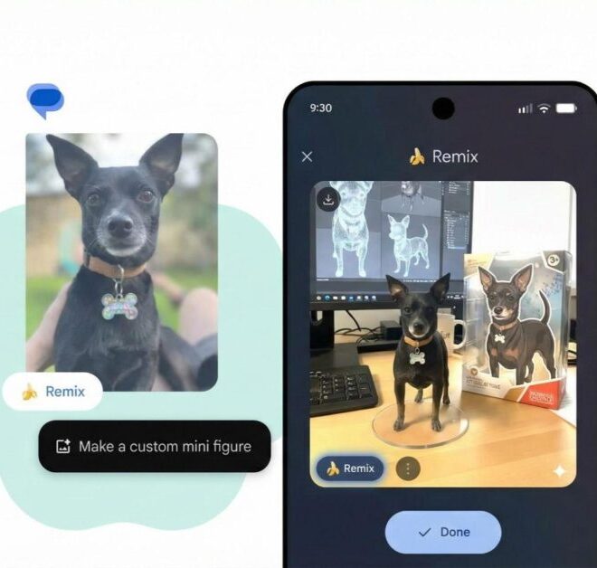 Google Messages toning down how thirsty Nano Banana Remix is