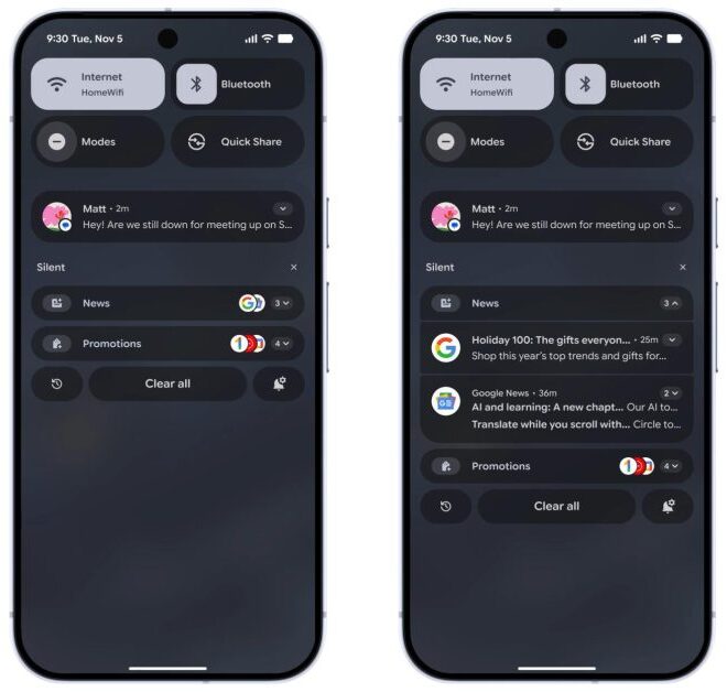 Google rolling out Notification Organizer to Pixel