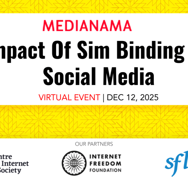 Event Report – Impact of SIM Binding on Social Media