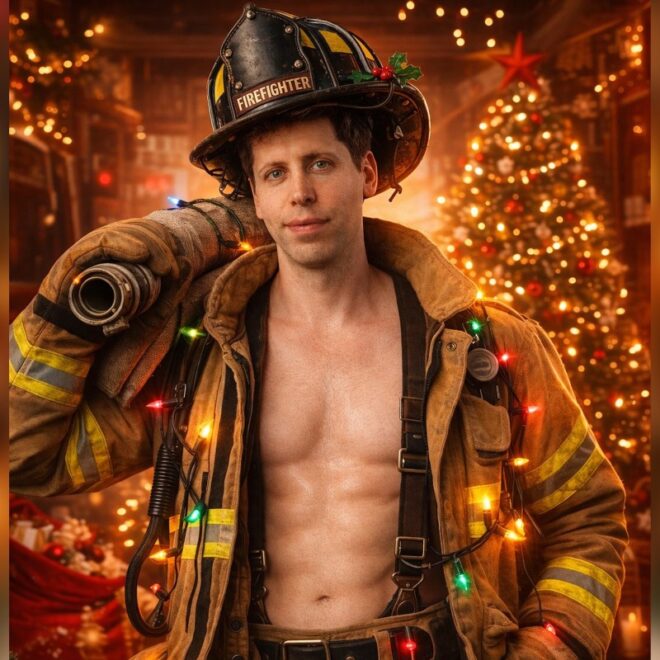 Sam Altman Uses His New Image Generator to Show Himself As a Jacked Fireman With Washboard Abs… With an Absolutely Hilarious Error