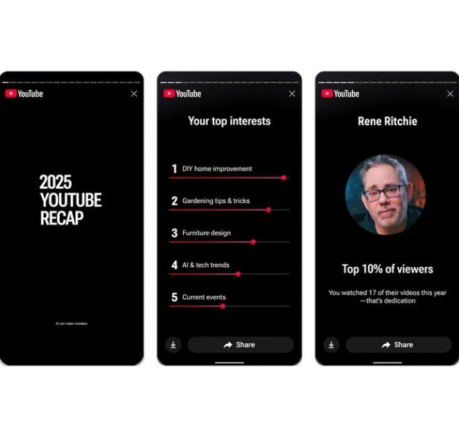 YouTube ‘Recap’ is a video version of Spotify Wrapped