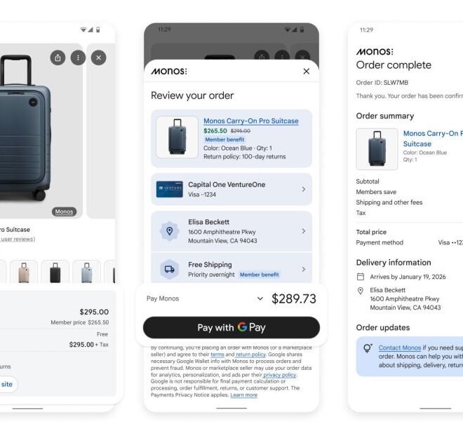 Gemini app and Google AI Mode adding product checkout