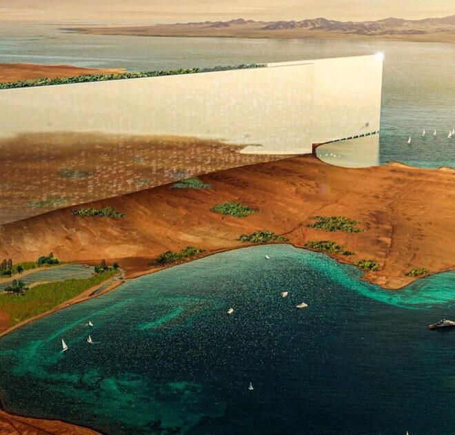 As Saudi Arabia’s 100-Mile Skyscraper Crumbles, They’re Replacing It With the Most Desperate Thing Imaginable