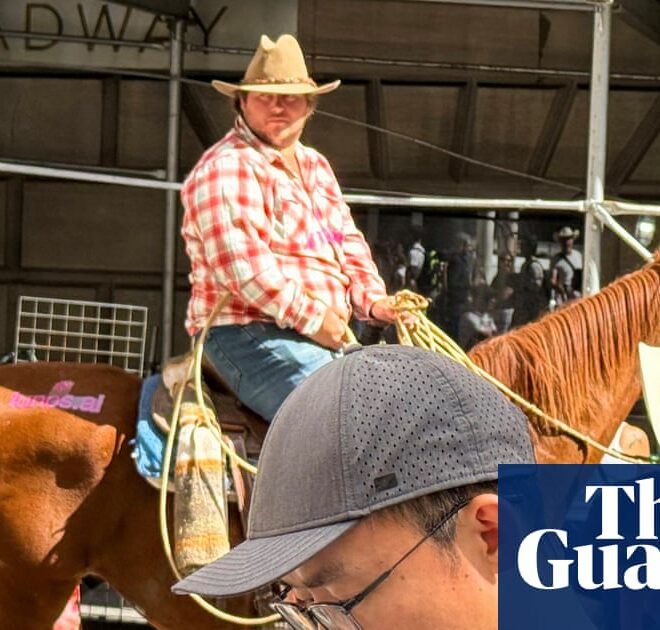 Cowboys, lassos, and nudity: AI startups turn to stunts for attention in a crowded market | US news