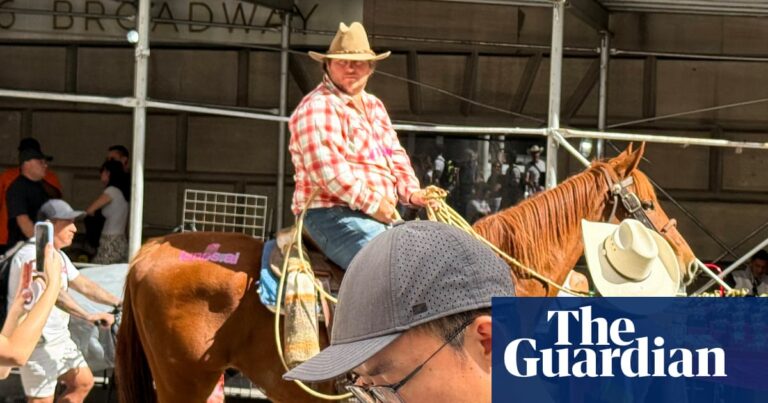 Cowboys, lassos, and nudity: AI startups turn to stunts for attention in a crowded market | US news