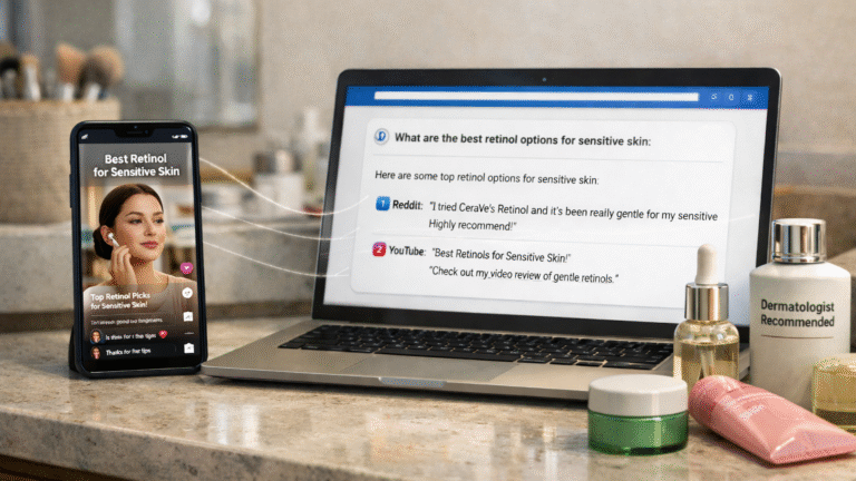 How social discovery shapes AI search visibility in beauty