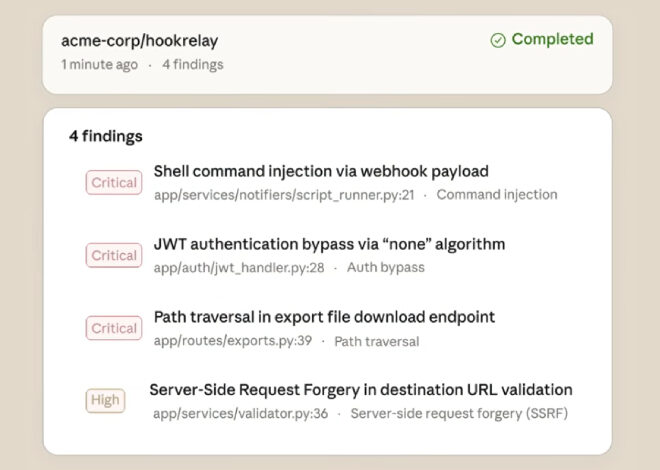 Anthropic Launches Claude Code Security for AI-Powered Vulnerability Scanning