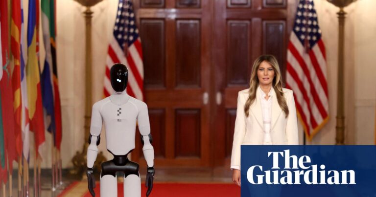 Melania Trump and AI powered robot named ‘Figure 3’ open White House summit – video | AI (artificial intelligence)