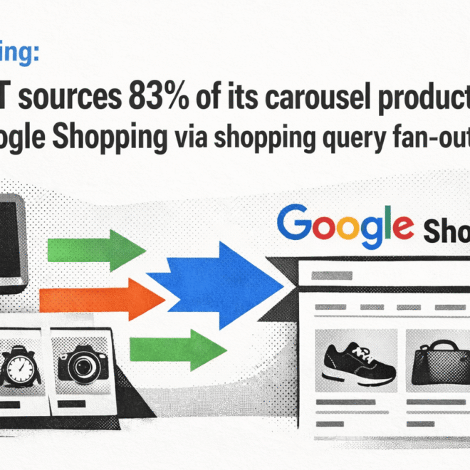83% of ChatGPT carousels use Google Shopping data