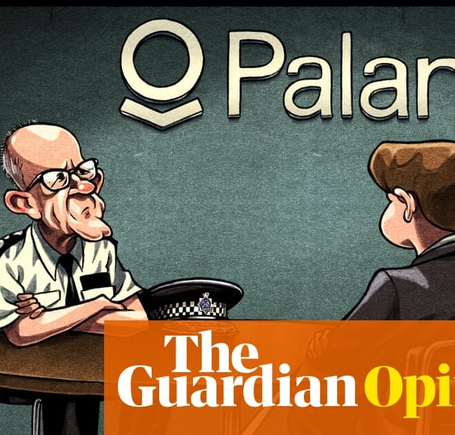 Ben Jennings on the Met’s interest in using Palantir AI technology – cartoon