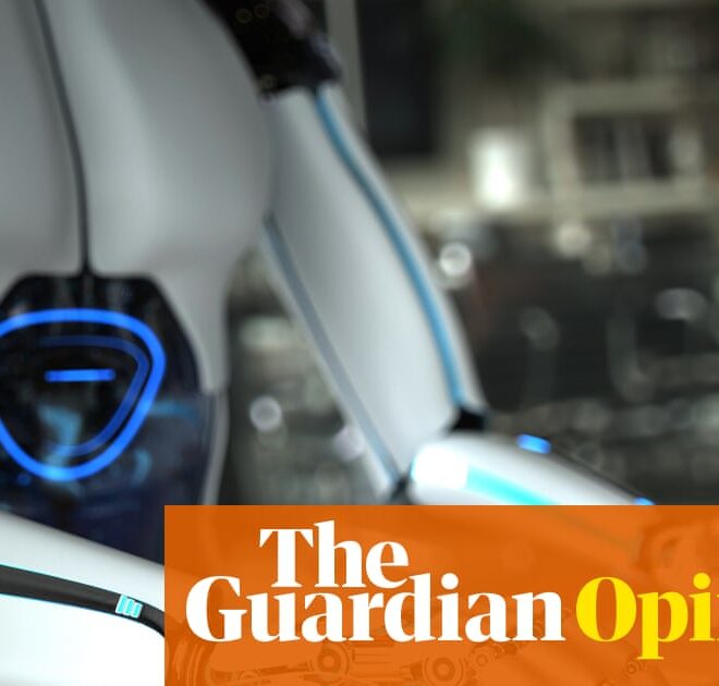Could AI write this column? In a world of slop-inion, I’m certifying myself human | Peter Lewis