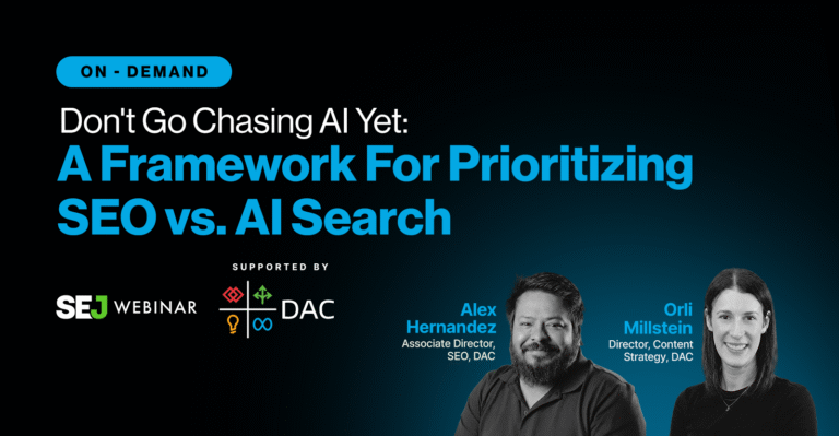 An SEO vs. AI Search Priority Framework