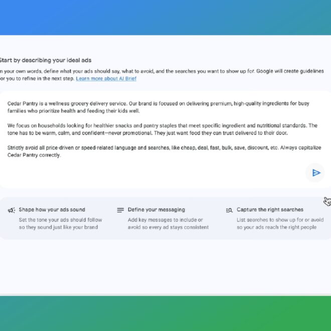 AI Brief And Text Disclaimers Come To Google AI Max