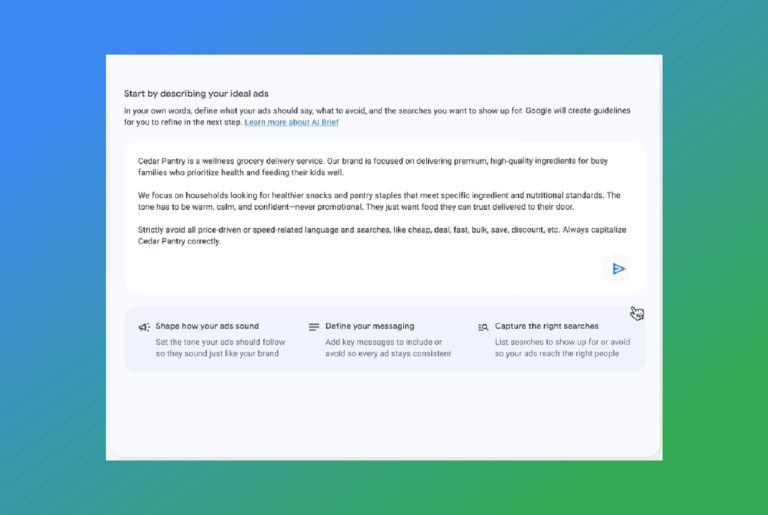 AI Brief And Text Disclaimers Come To Google AI Max