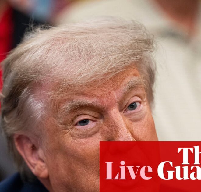 Trump postpones executive order on AI over China concerns – US politics live | Donald Trump