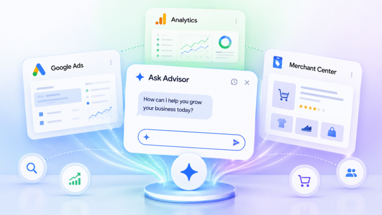 Google launches Ask Advisor across Ads, Analytics and Merchant Center