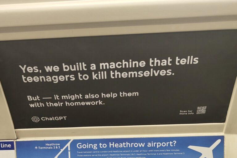 Yes, We Built a Machine That Tells Teenagers to Kill Themselves… But It Might Also Help Them With Their Homework