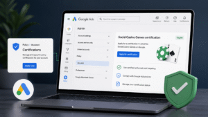 Google begins rolling out in-account certification applications