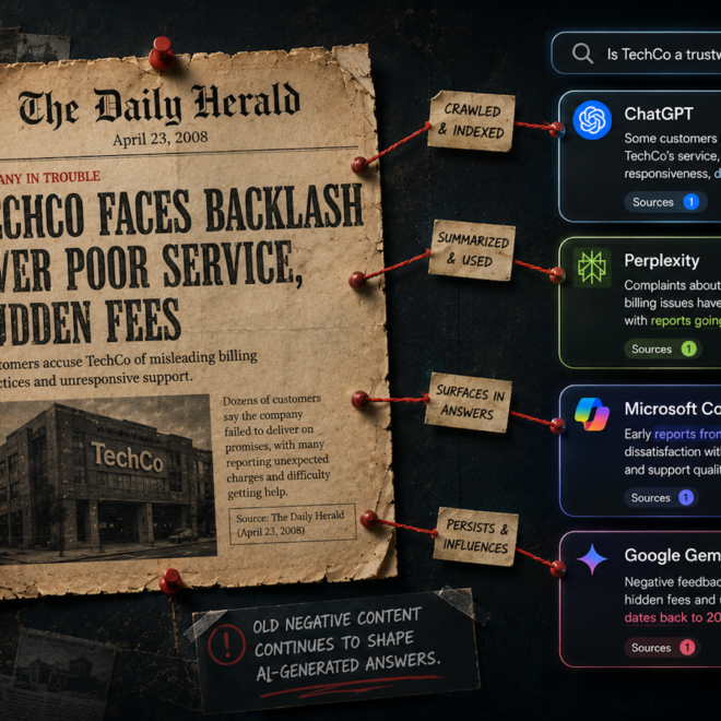 How AI search gives old negative content new life